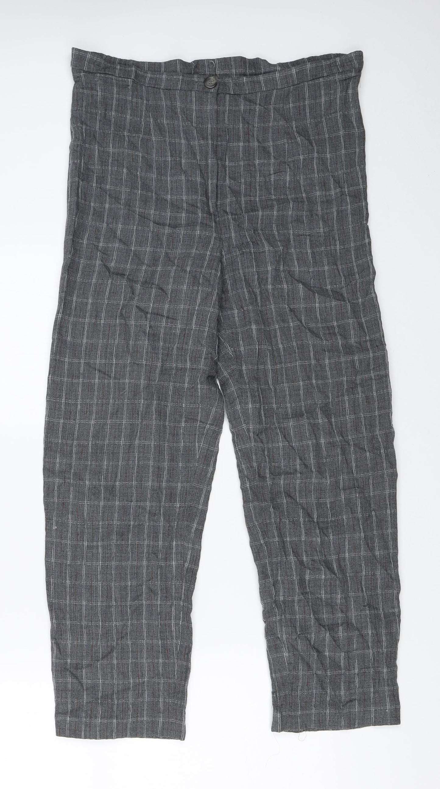 Preworn Womens Grey   Capri Trousers Size 30 in L25 in