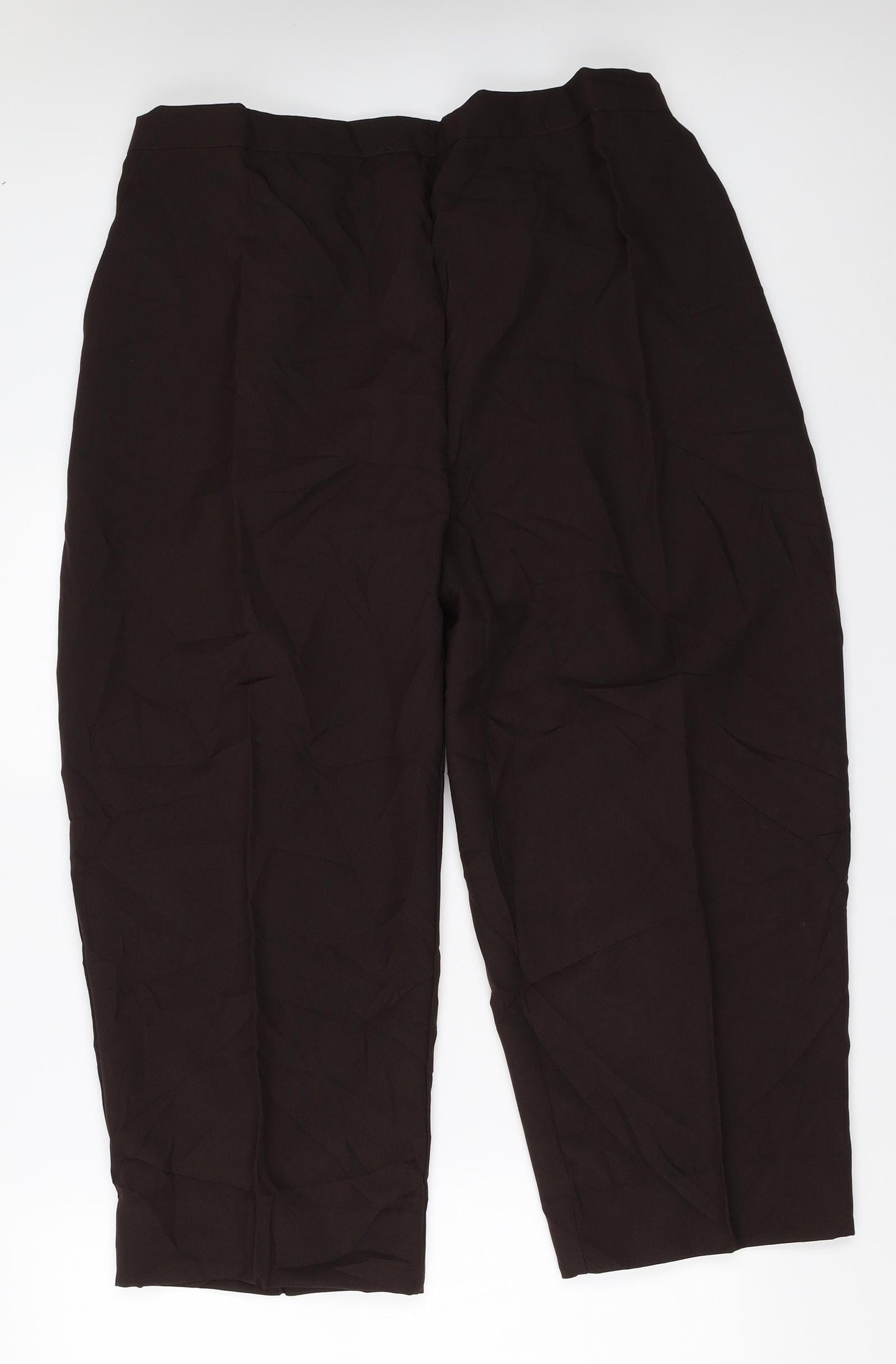 Preworn Womens Brown   Trousers  Size 24 L24 in