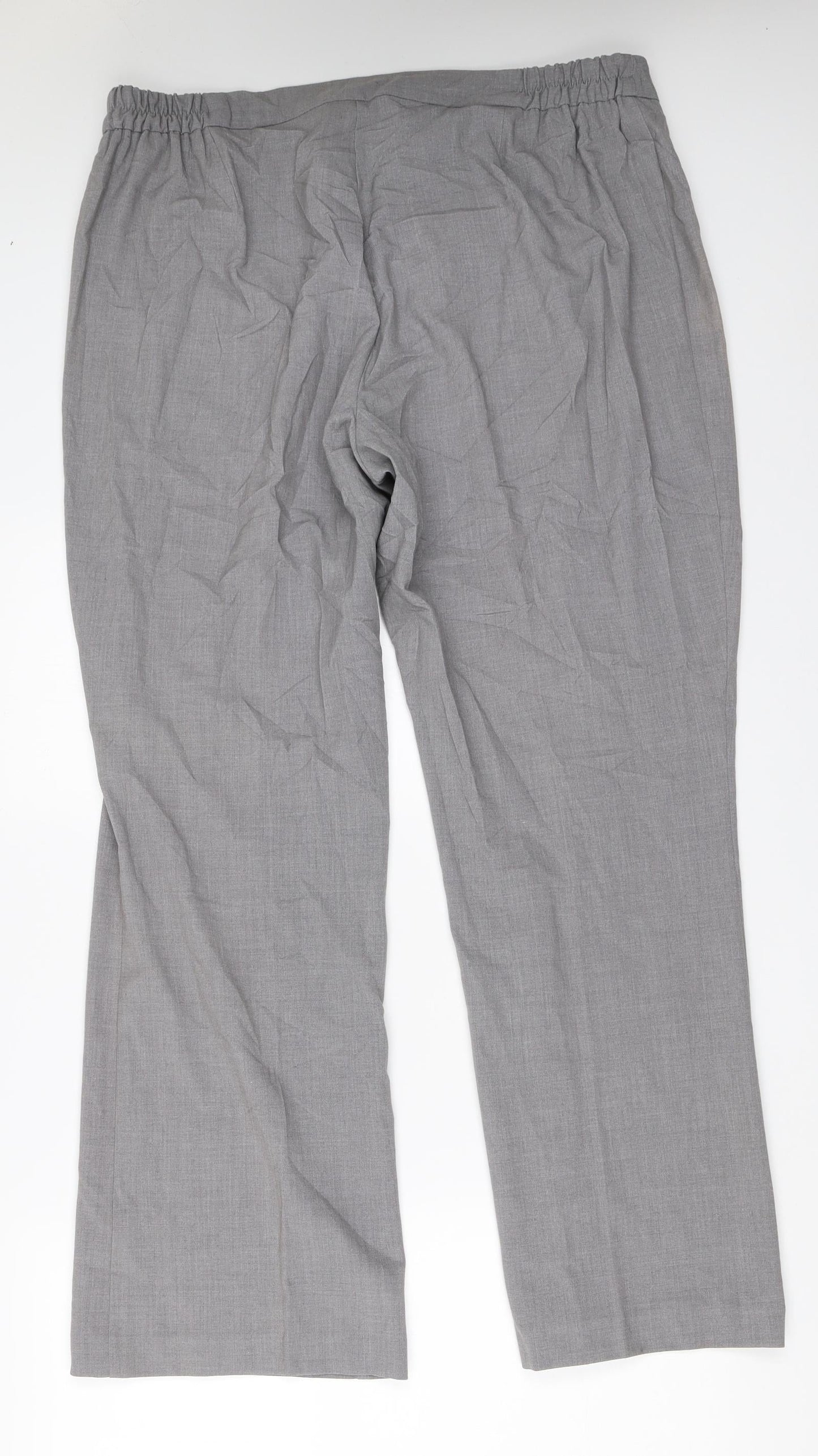 Agenda Womens Grey   Trousers  Size 20 L30 in