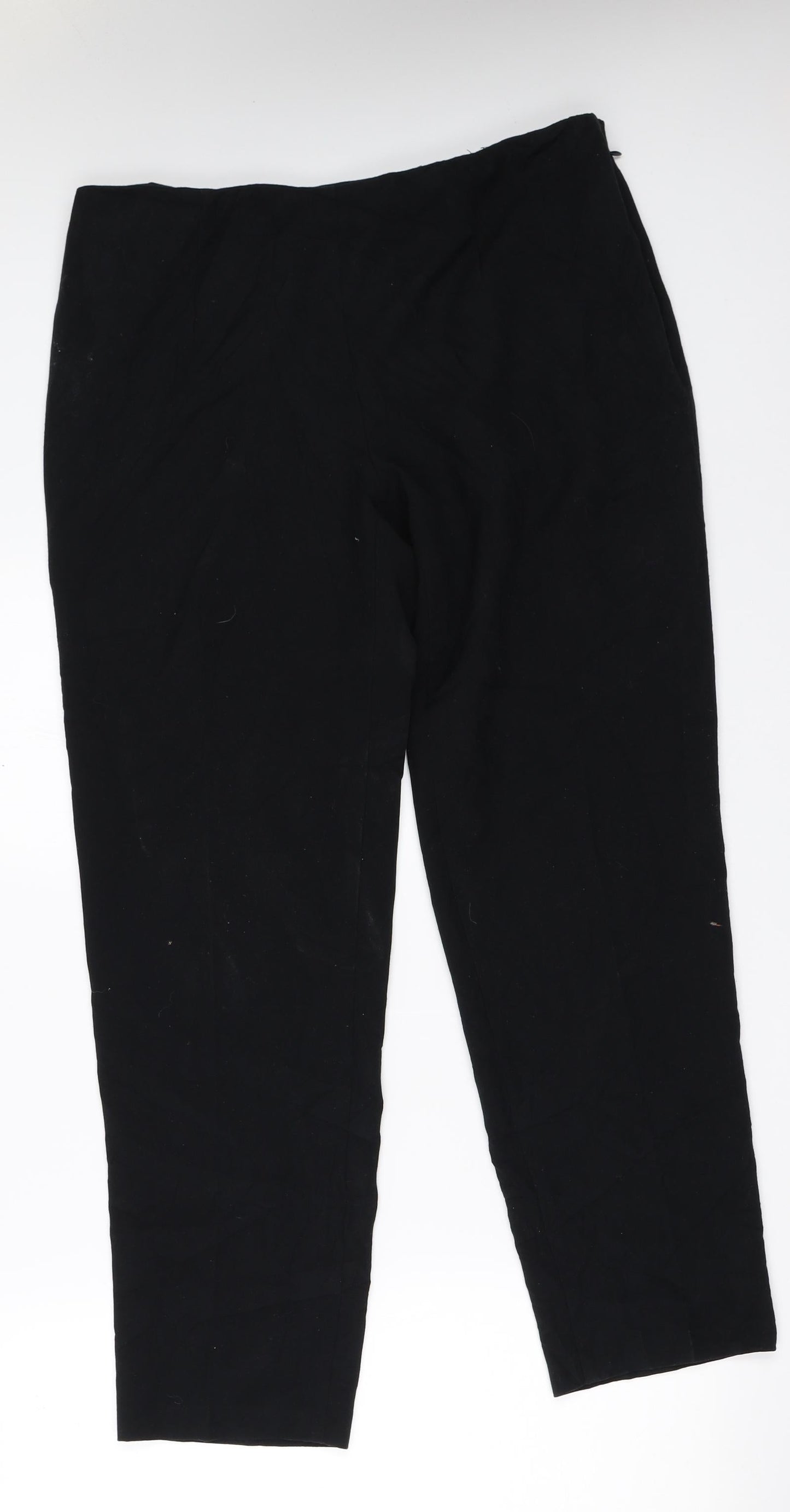 Marks and Spencer Womens Black   Trousers  Size 14 L28.5 in