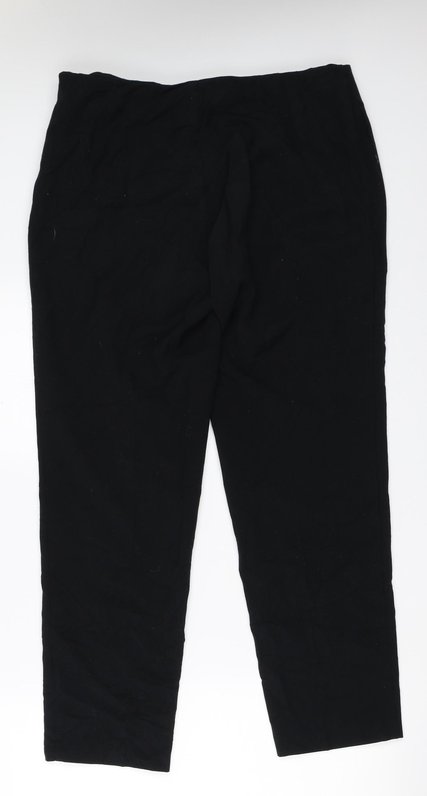 Marks and Spencer Womens Black   Trousers  Size 14 L28.5 in