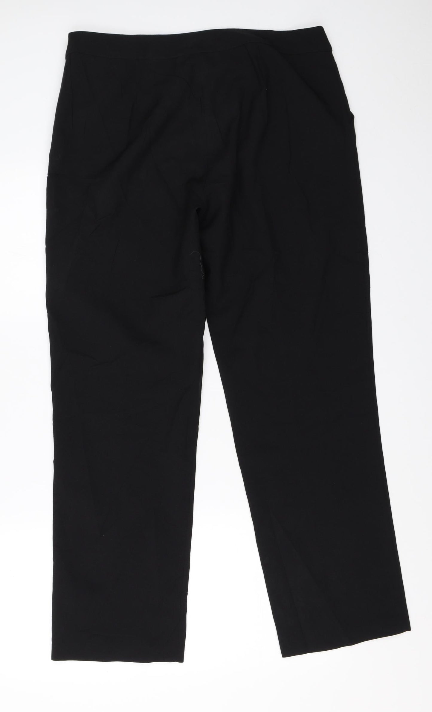 AMARANTO Womens Black   Trousers  Size 14 L28 in