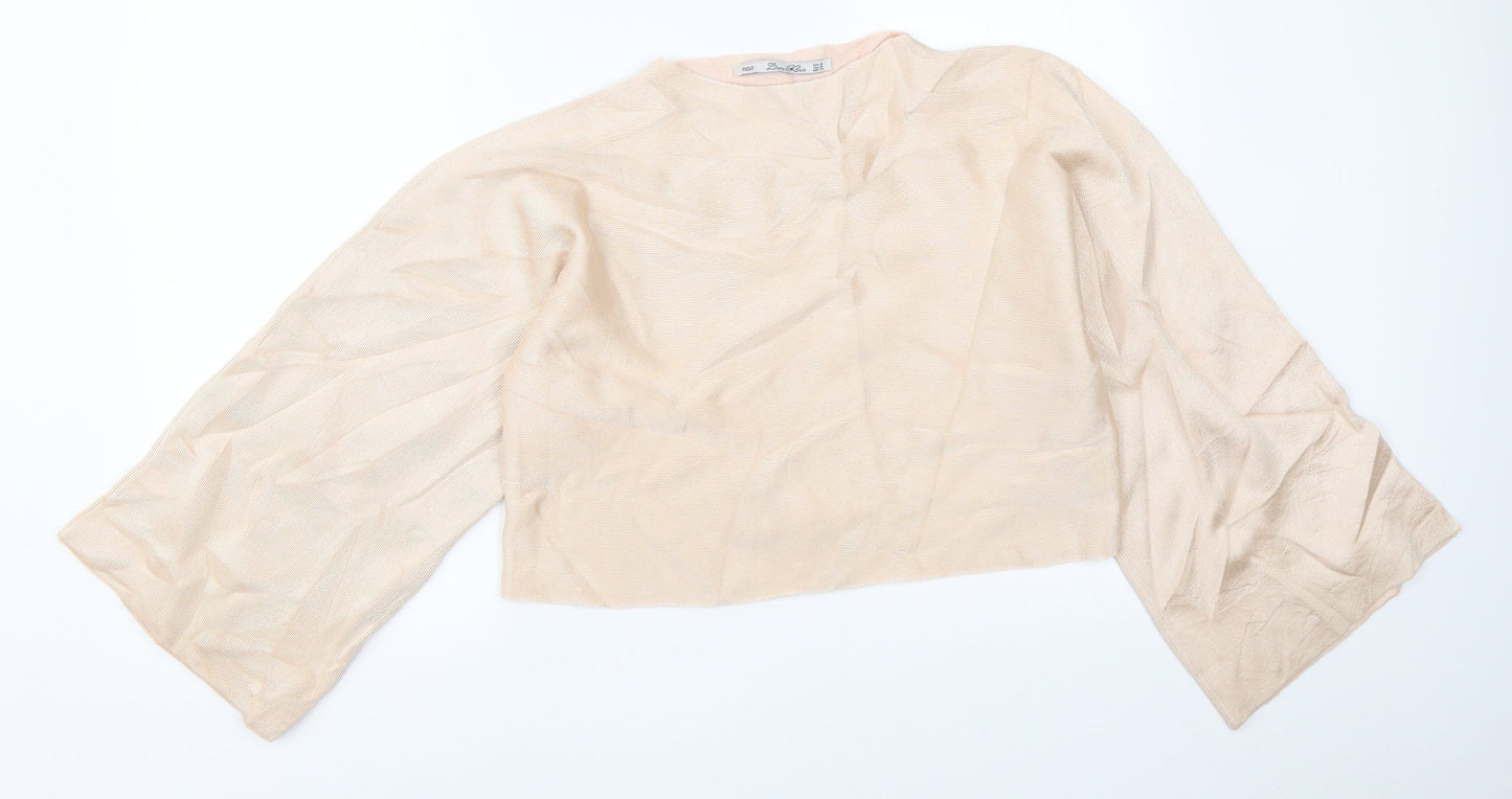 Zara Womens Beige   Pullover Jumper Size M