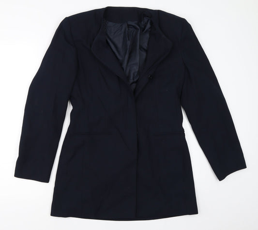 Richards Womens Blue   Overcoat Coat Size 12