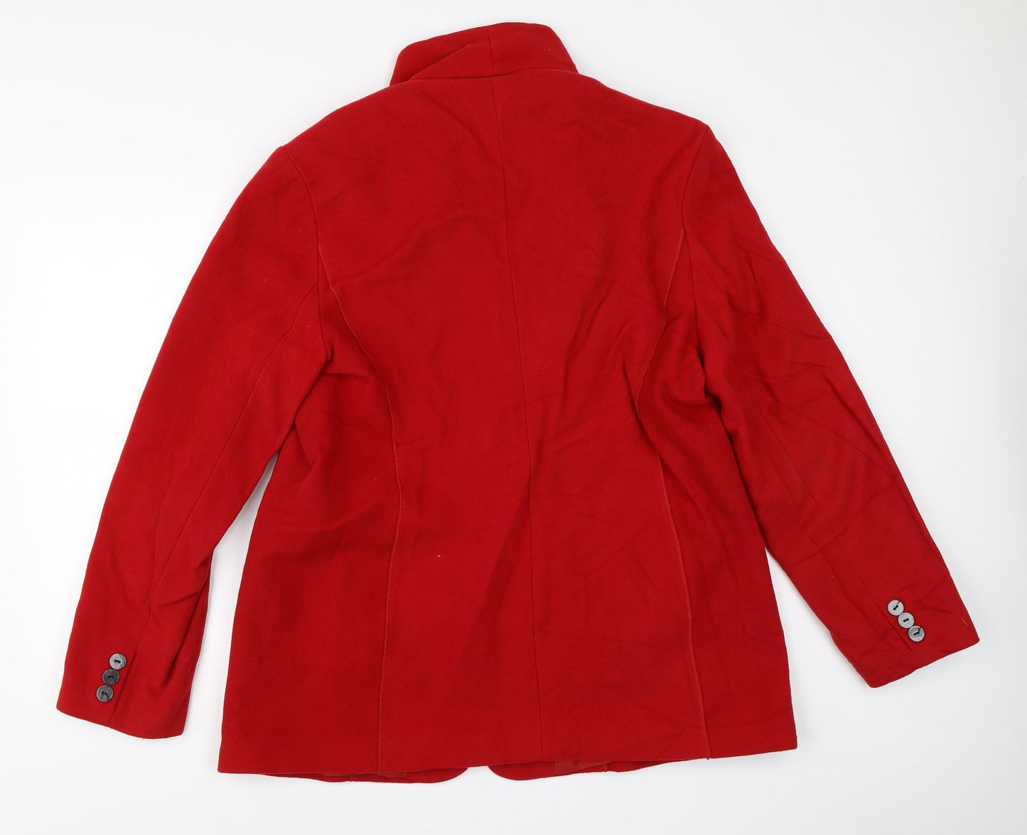 Preworn Womens Red   Overcoat Coat Size 20
