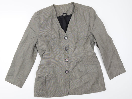 Preworn Womens Grey   Jacket Blazer Size 14