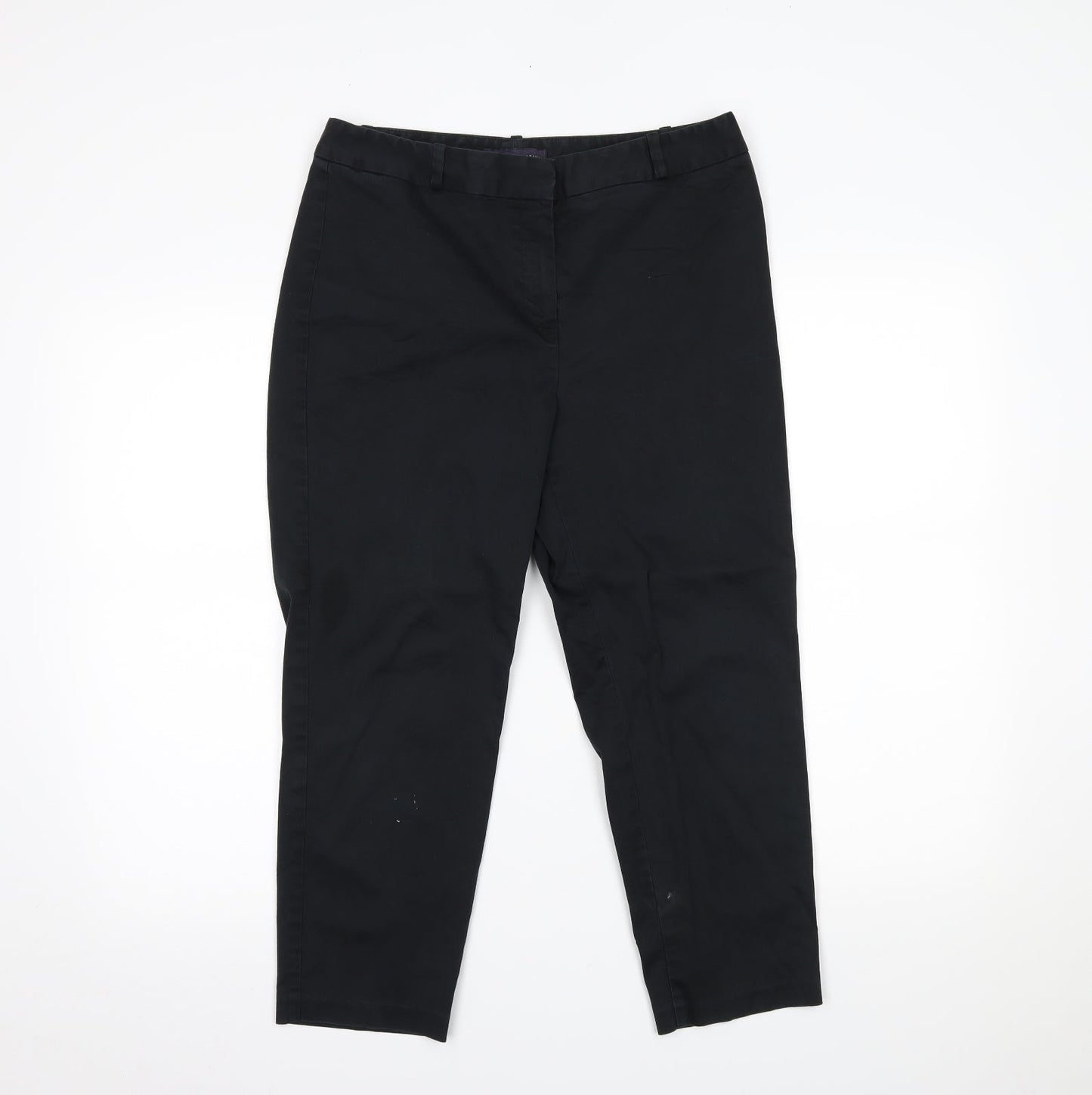 Marks and Spencer Womens Black   Trousers  Size 12 L21 in