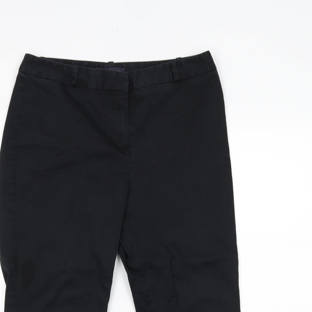 Marks and Spencer Womens Black   Trousers  Size 12 L21 in