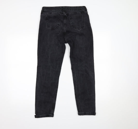 George Womens Black  Denim Skinny Jeans Size 10 L25 in