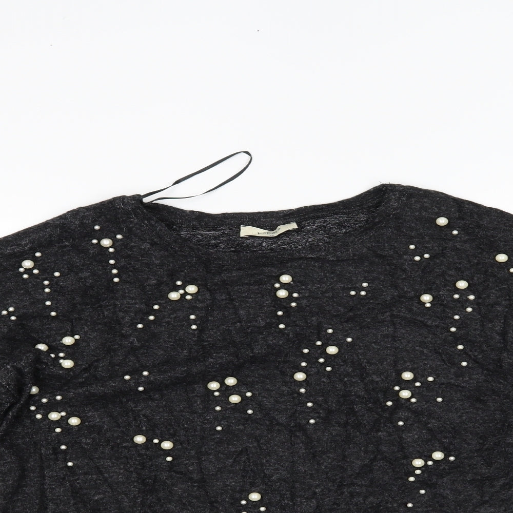 Papaya Womens Black   Pullover Jumper Size 12
