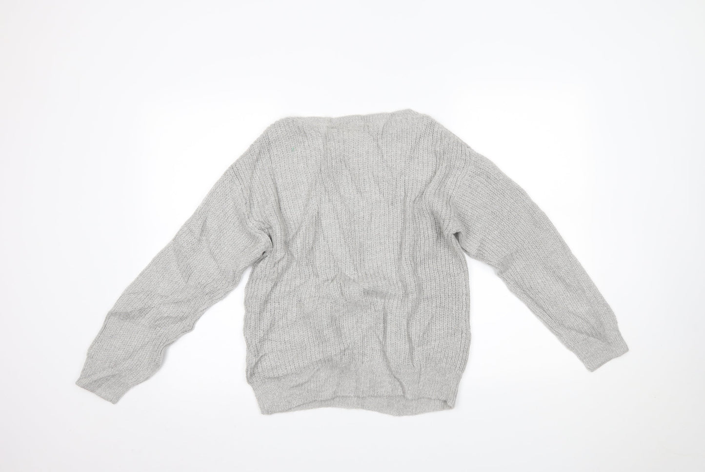 H&M Womens Grey   Henley Jumper Size XS