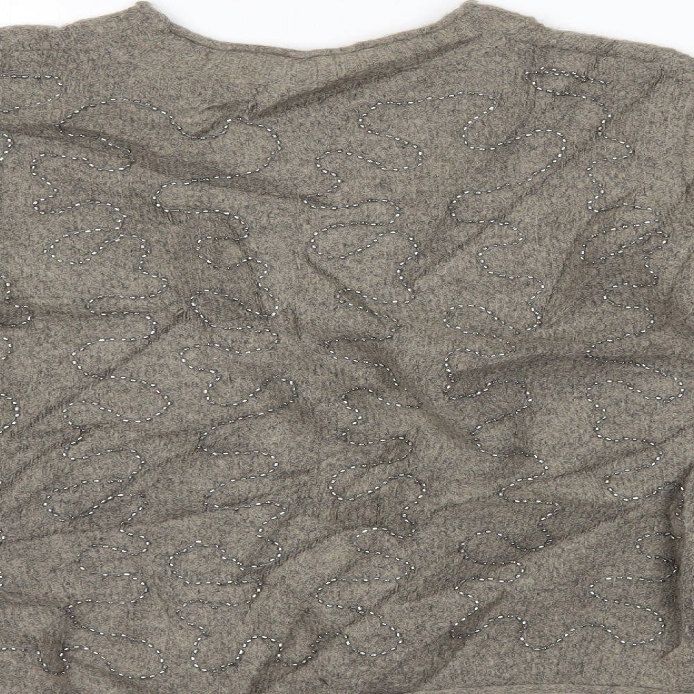 Zara Womens Brown   Pullover Jumper Size S