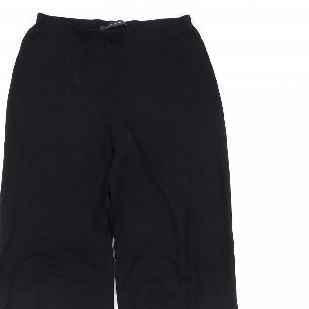 m&s Womens Black   Trousers  Size 10 L30 in
