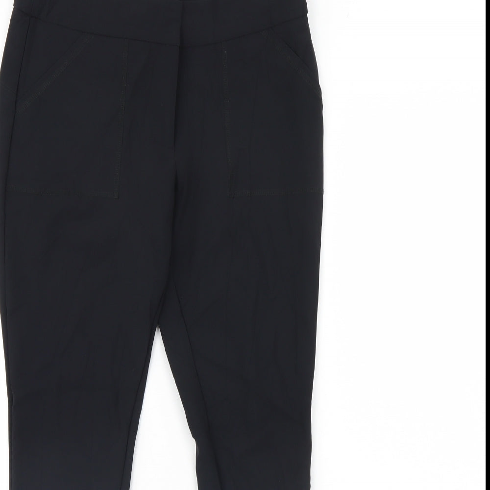 Preworn Womens Black   Trousers  Size 30 in L28 in