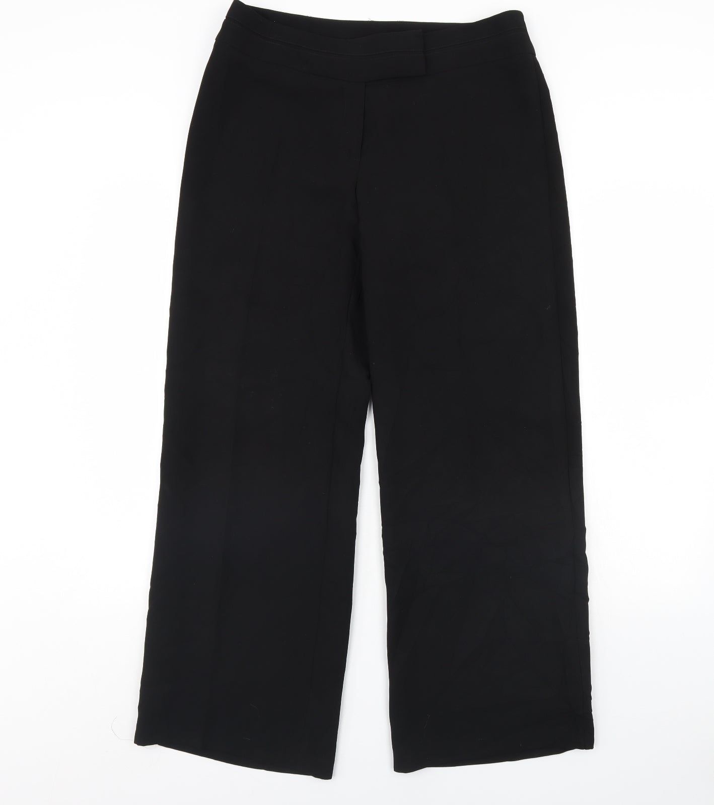M&S Womens Black   Dress Pants Trousers Size 12 L30 in