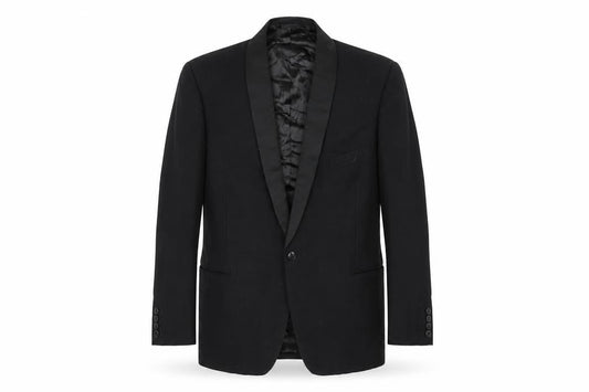 Preworn Mens Black   Jacket Blazer Size 40  - Shoulder Pads
