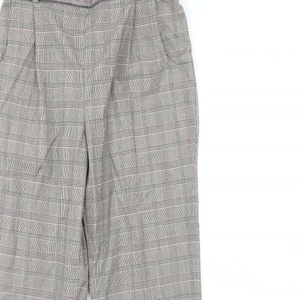 Preworn Womens Beige Check  Trousers  Size 30 in L28 in