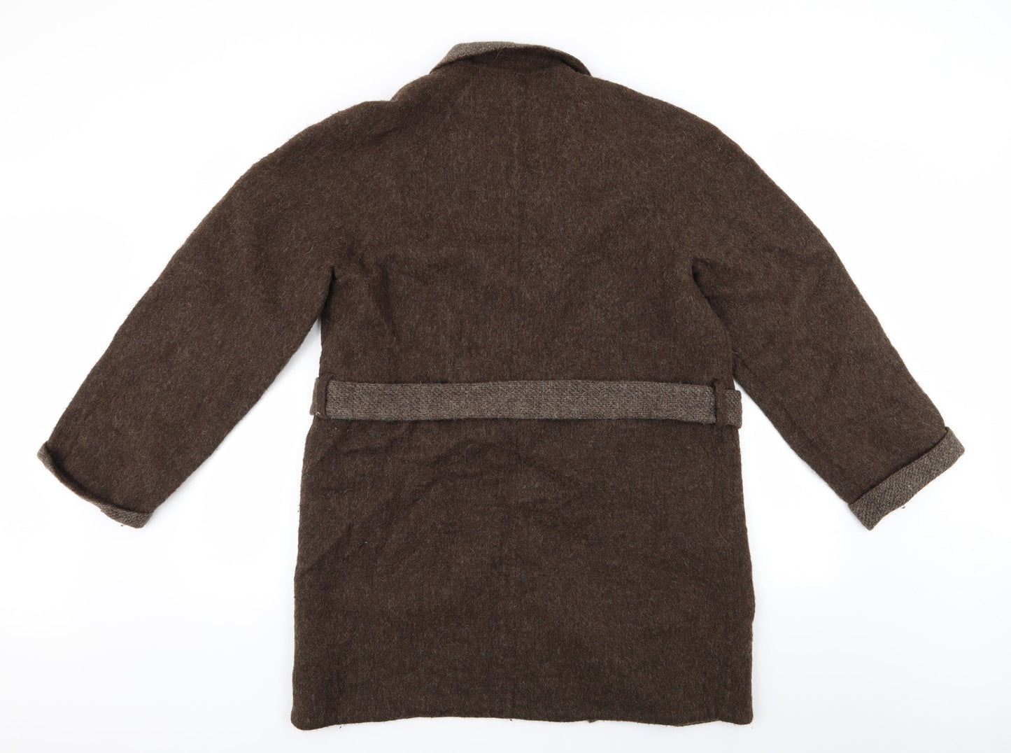Preworn Womens Brown Herringbone  Jacket Coat   - Reversable Coat