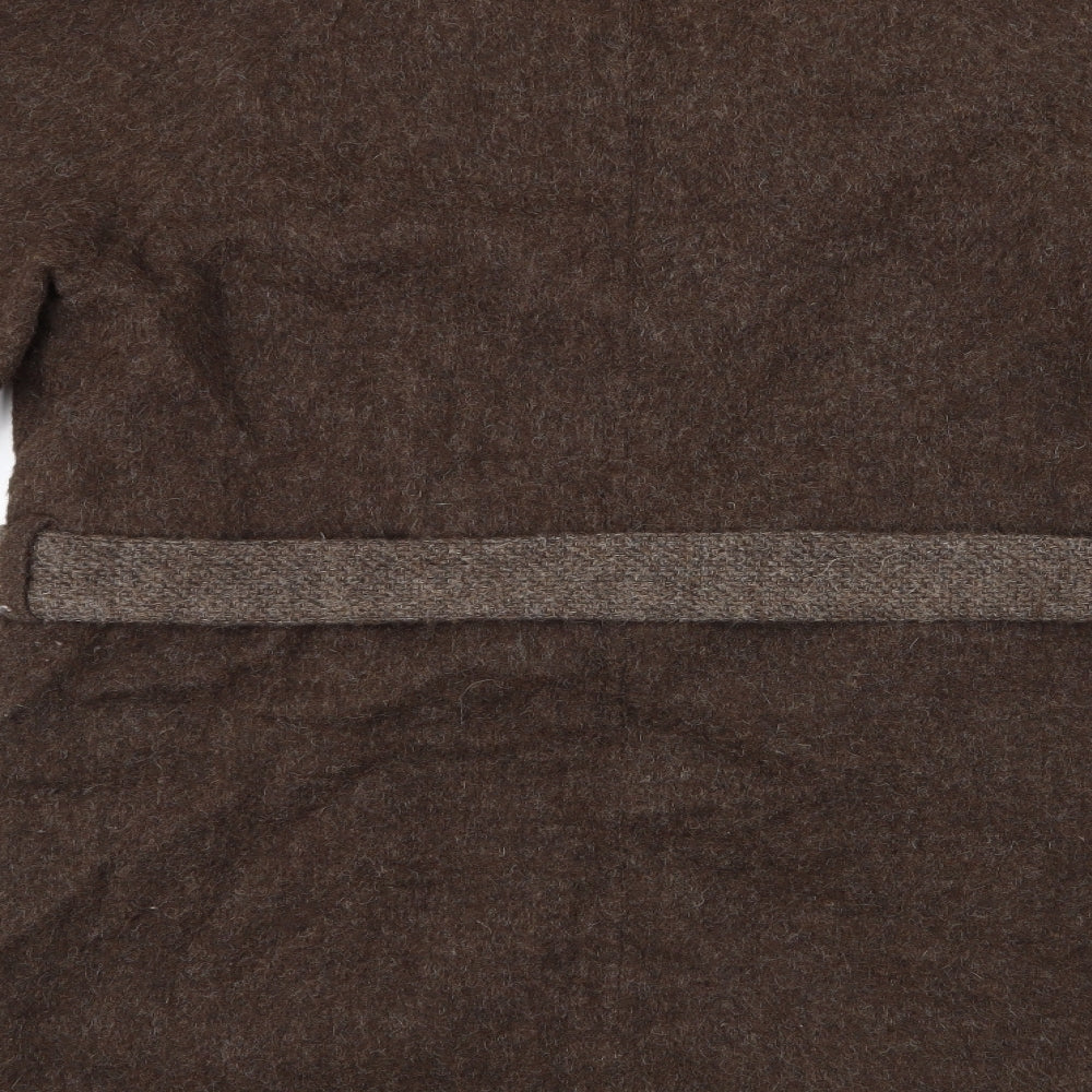 Preworn Womens Brown Herringbone  Jacket Coat   - Reversable Coat
