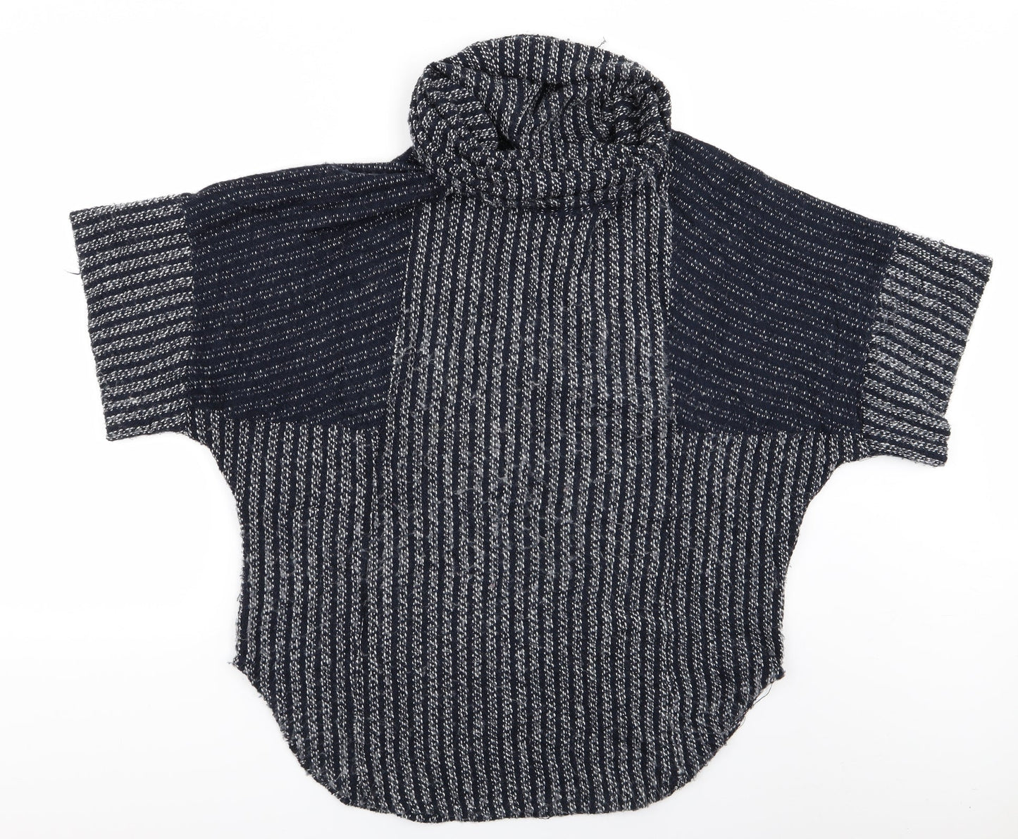 Stock Shop Womens Blue Striped  Pullover Jumper Size S  - Stock Shop Cowl Sweater