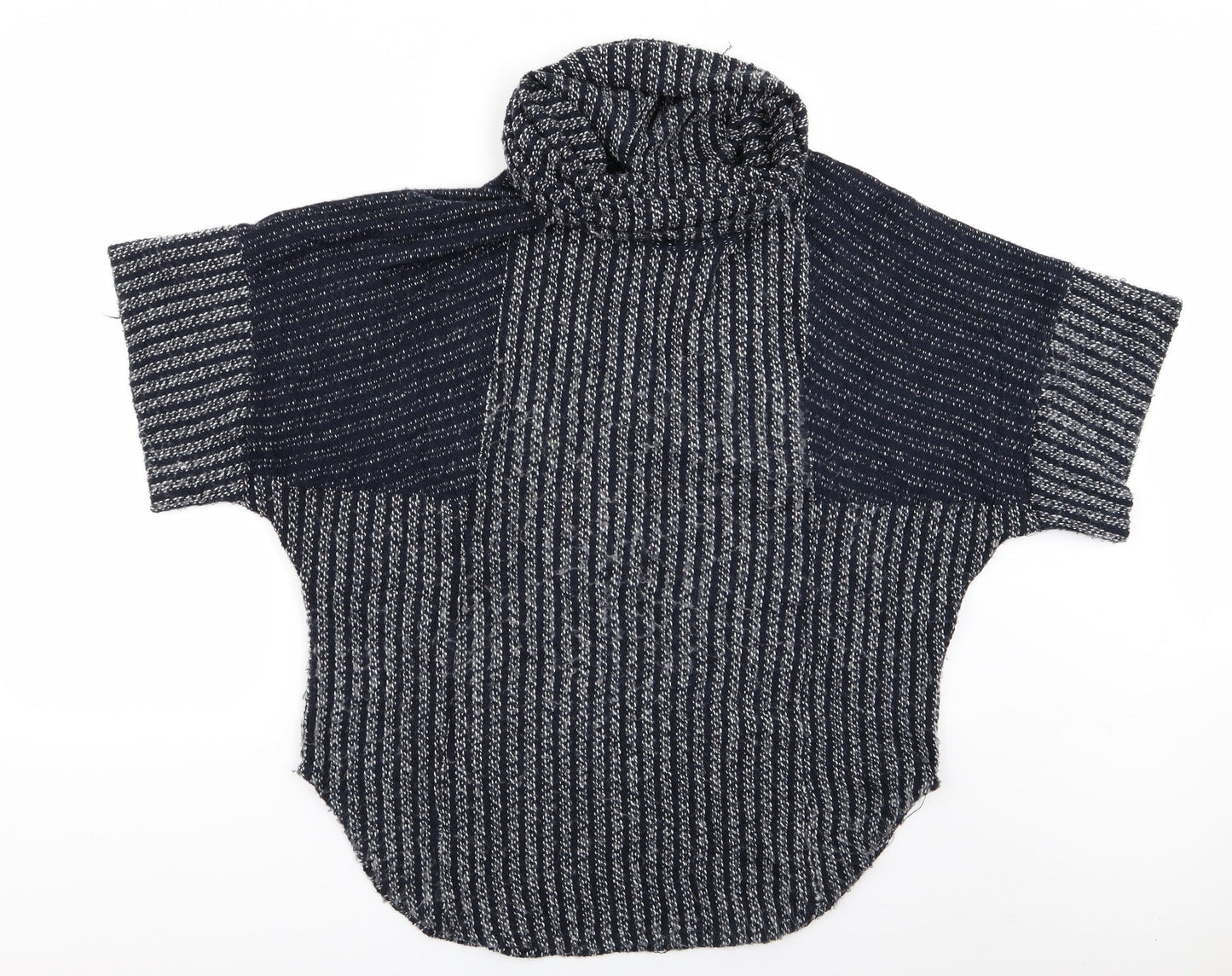 Stock Shop Womens Blue Striped  Pullover Jumper Size S  - Stock Shop Cowl Sweater