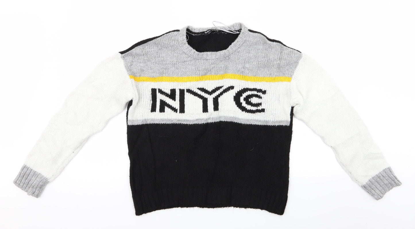 Select Womens Multicoloured   Pullover Jumper Size 8  - Select NYC Logo