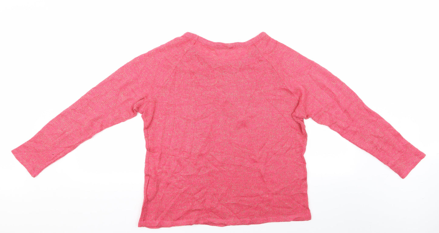 Atmosphere Womens Pink   Pullover Jumper Size 14  - Atmosphere, glitter sweater