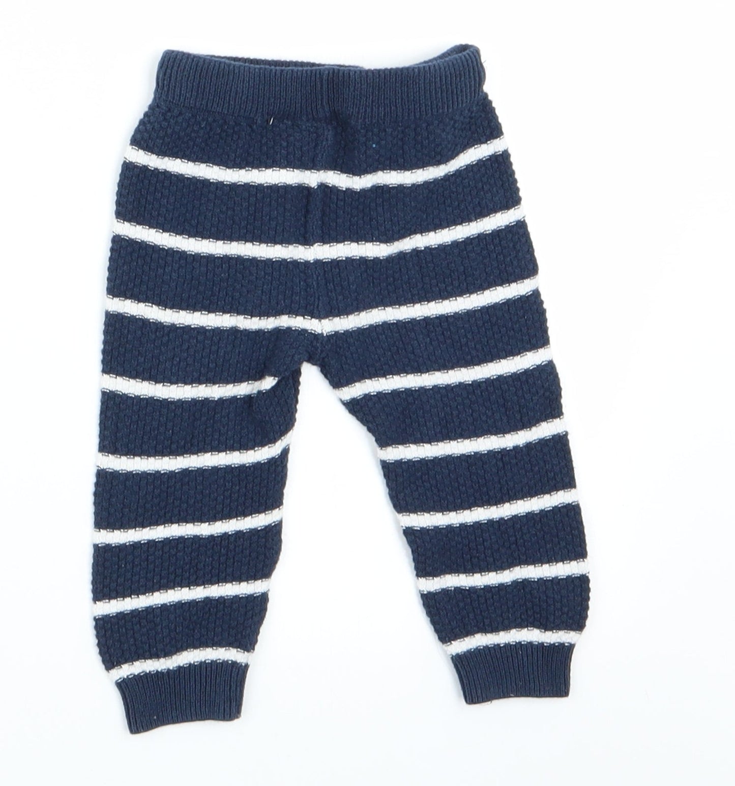 Florence and Fred Baby Black Striped  Jogger Leggings Size 0-3 Months  - Florence and Fred Baby