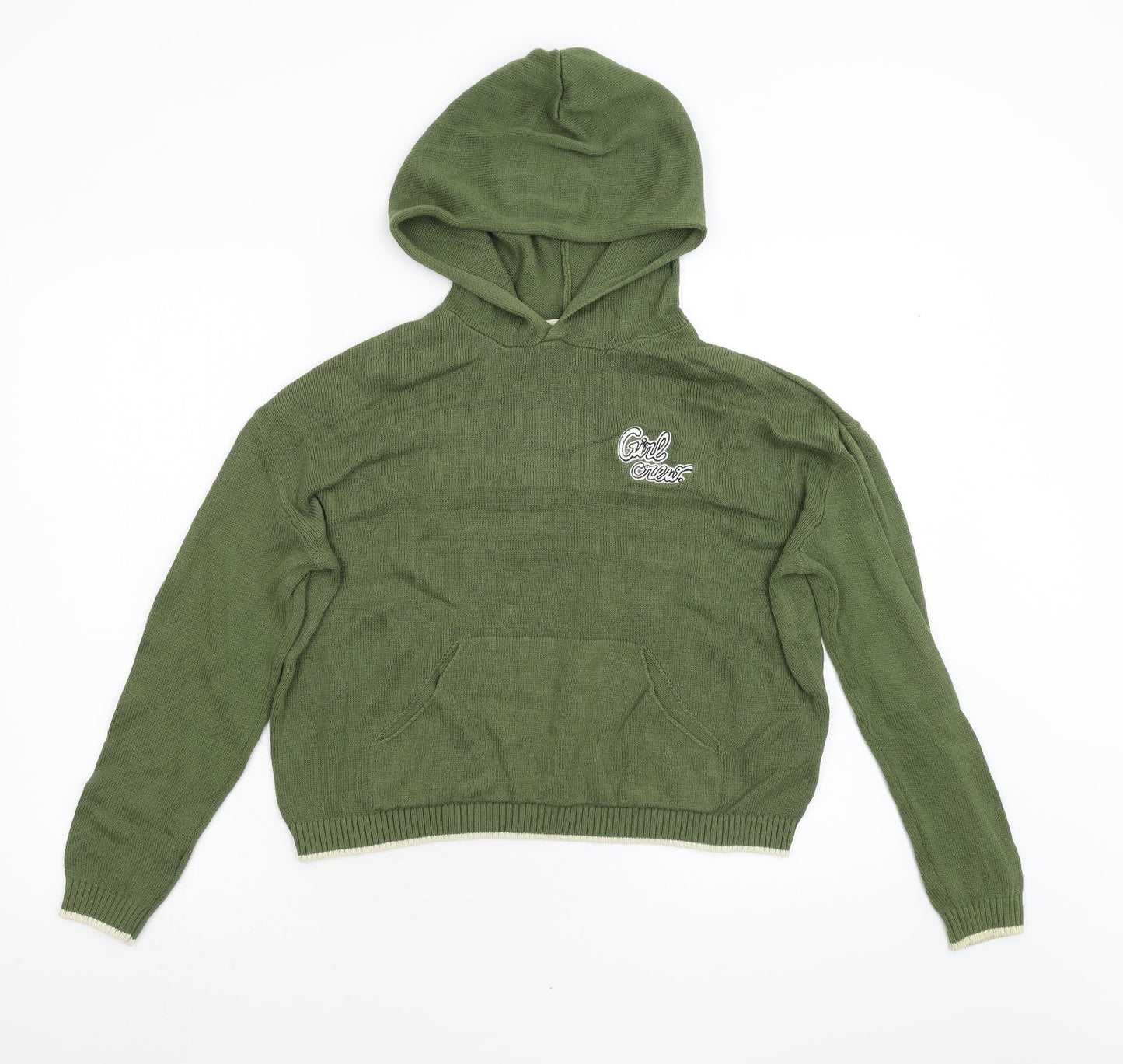 H&M Womens Green  Knit Pullover Jumper Size M