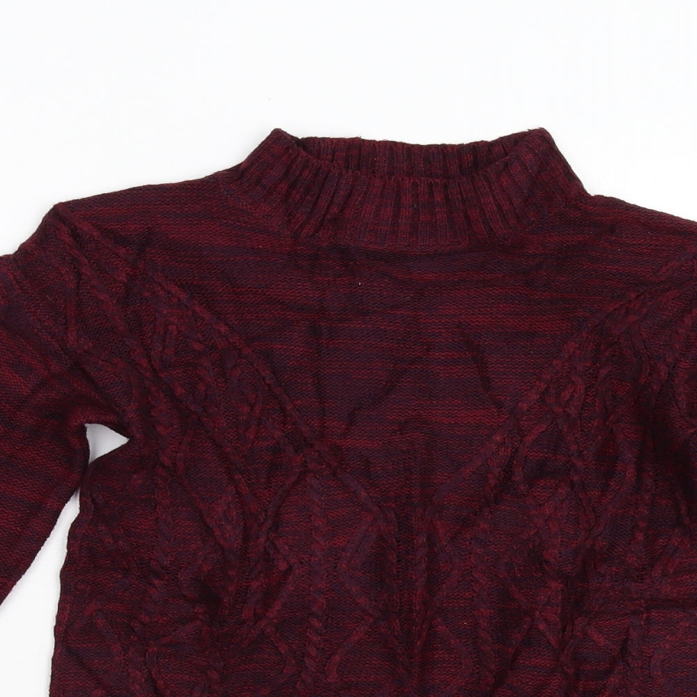 Matalan Womens Red  Knit Pullover Jumper Size S