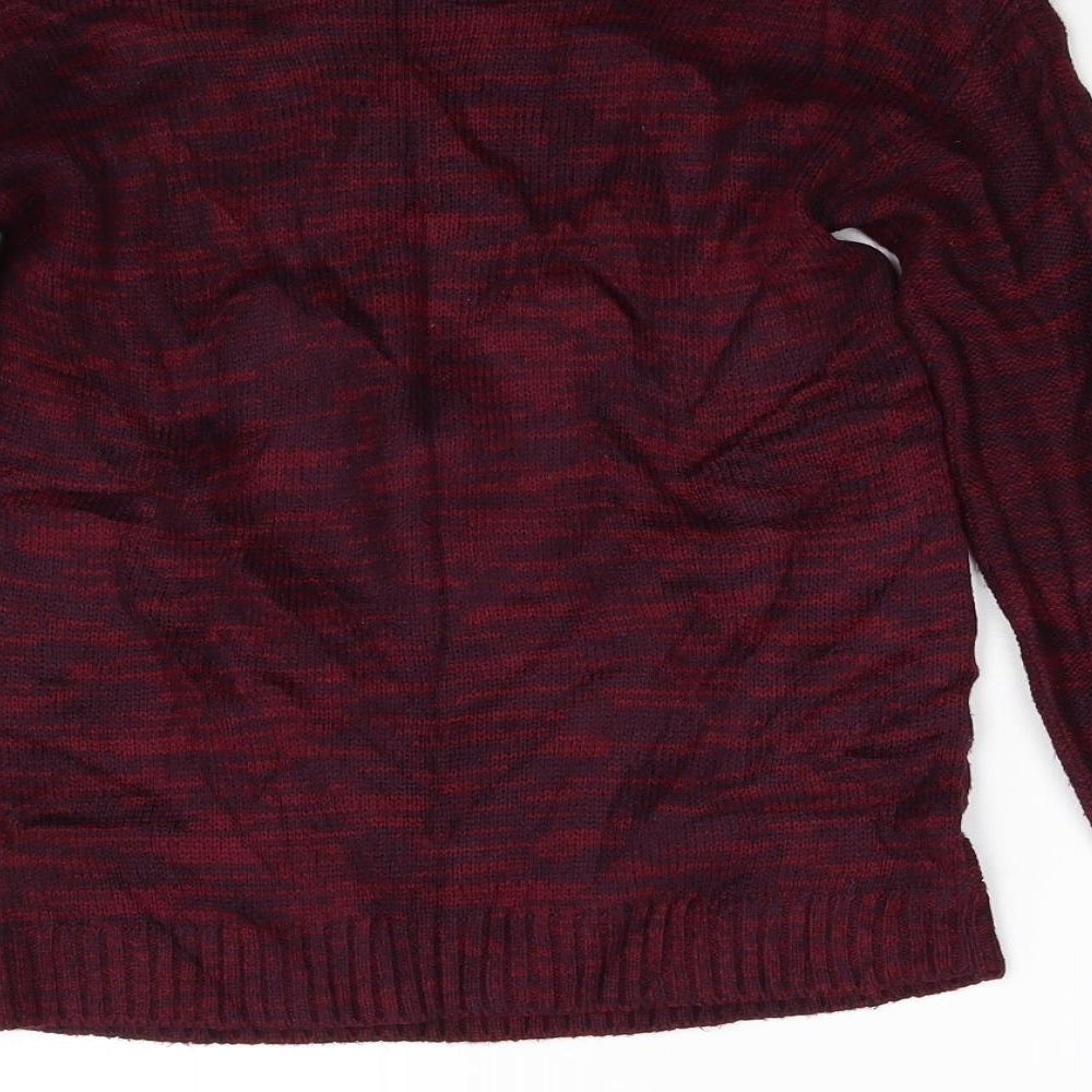Matalan Womens Red  Knit Pullover Jumper Size S