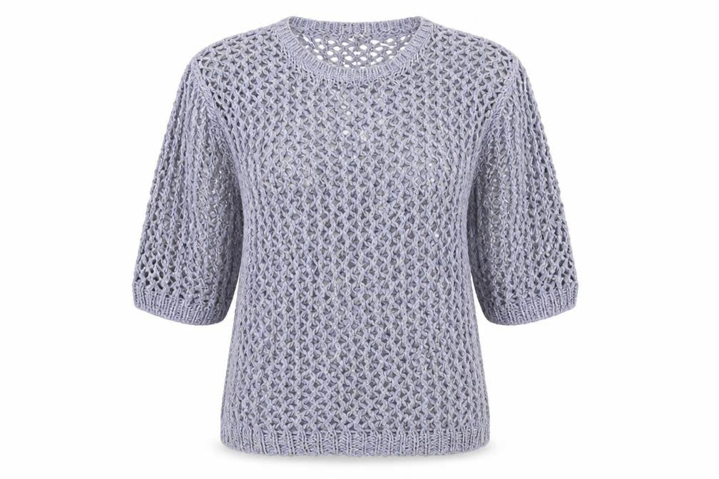 M&S Womens Blue  Knit Pullover Jumper Size 10
