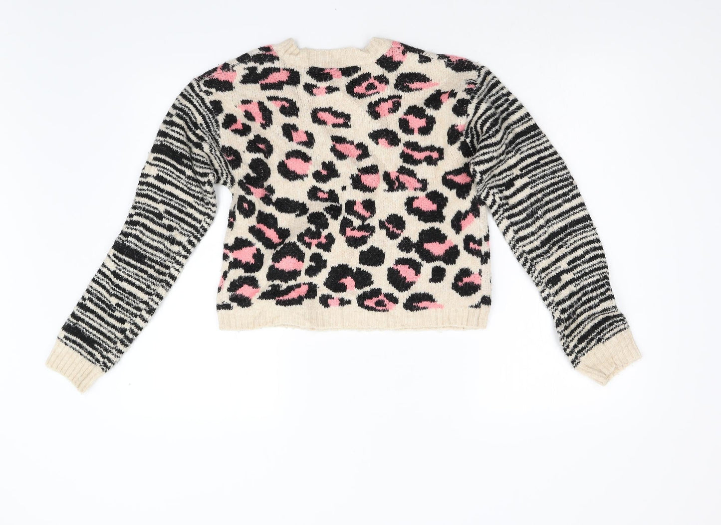 Matalan Girls Multicoloured Animal Print  Pullover Jumper Size 13 Years