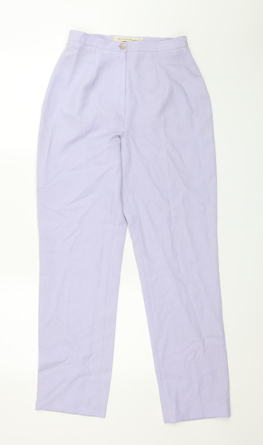 Scott & Taylor Womens Purple   Capri Trousers Size 26 in L29 in