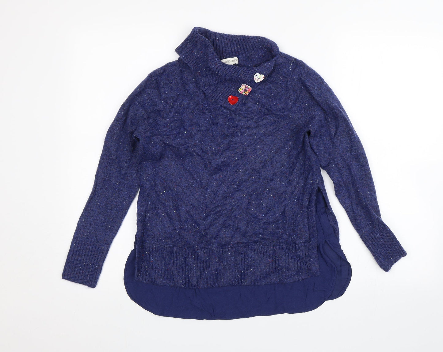 Monsoon Womens Blue   Pullover Jumper Size S