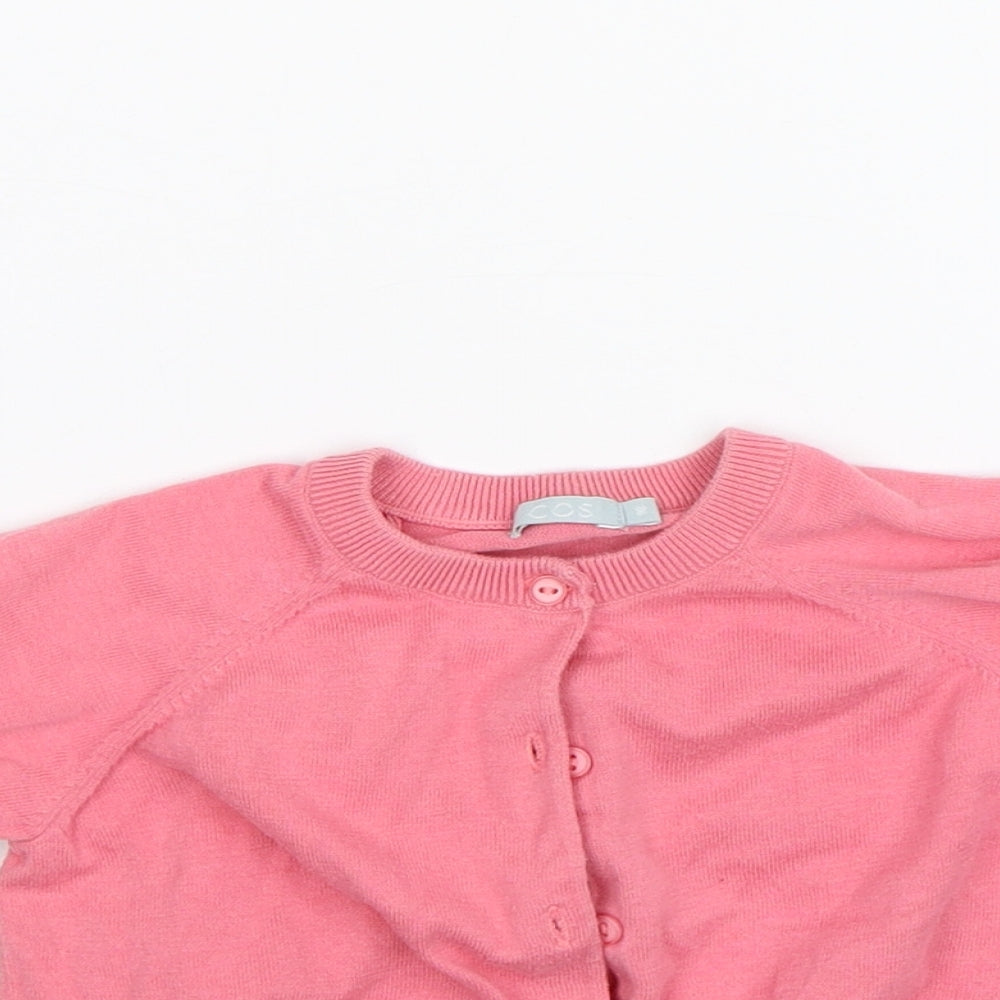 COS Girls Pink   Cardigan Jumper Size 3 Years