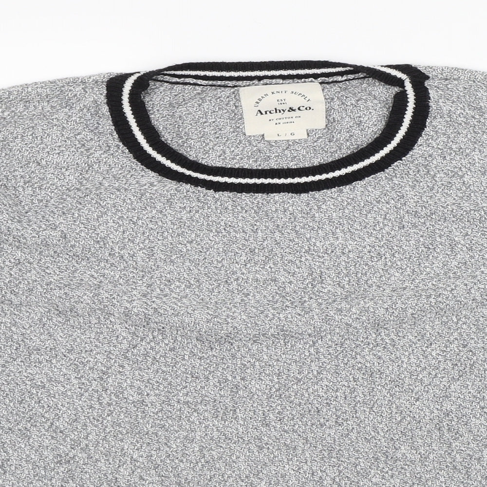 Archy & Co. Womens Grey   Pullover Jumper Size L