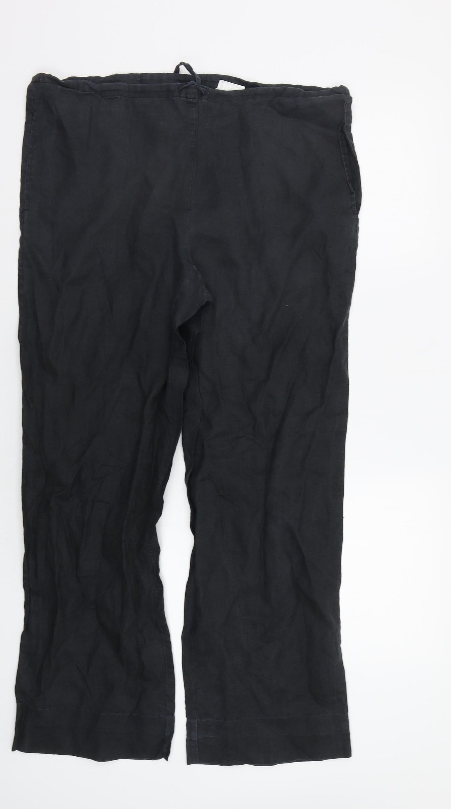 NafNaf Womens Grey   Trousers  Size 12 L29 in - Drawstring Belt