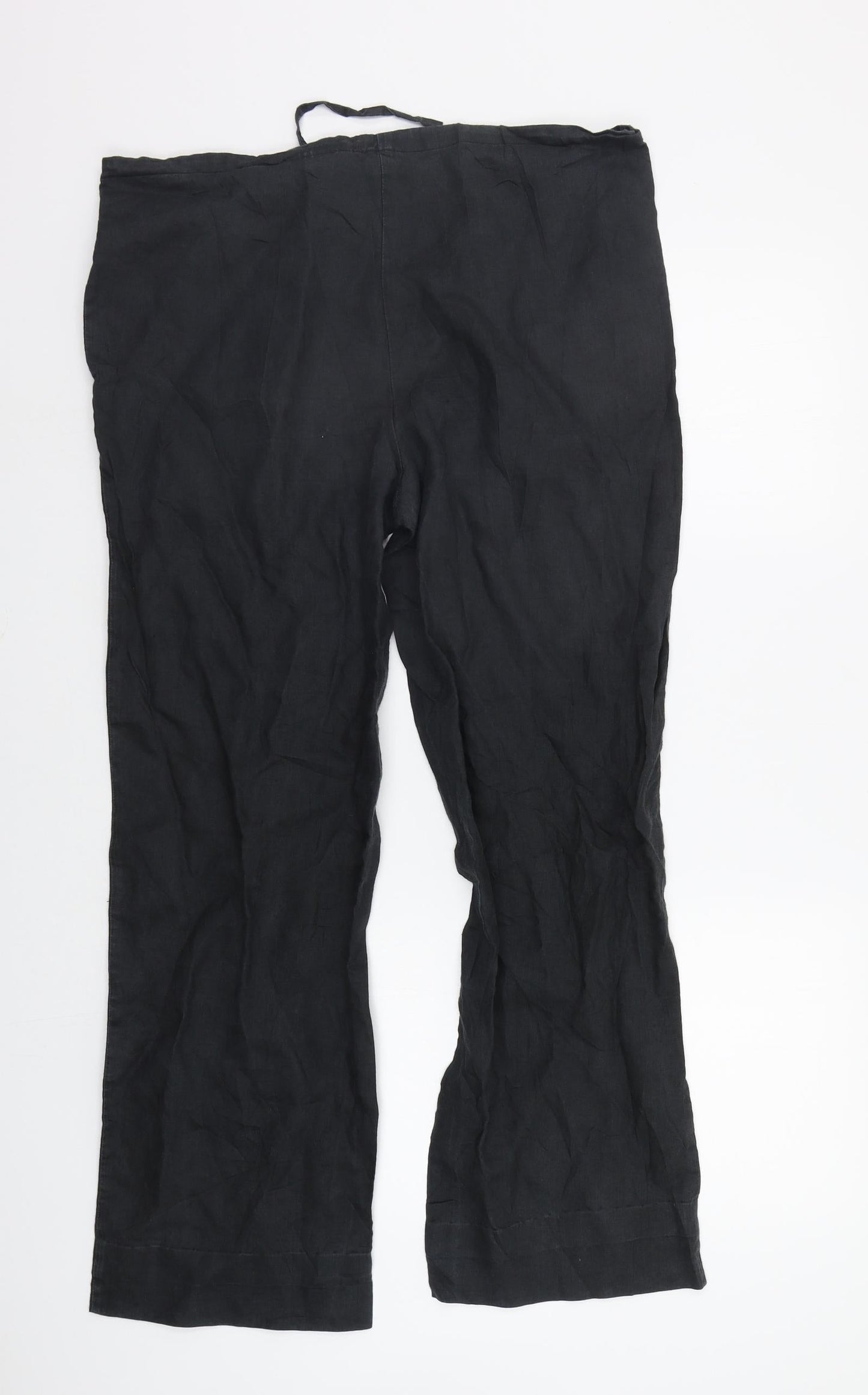 NafNaf Womens Grey   Trousers  Size 12 L29 in - Drawstring Belt