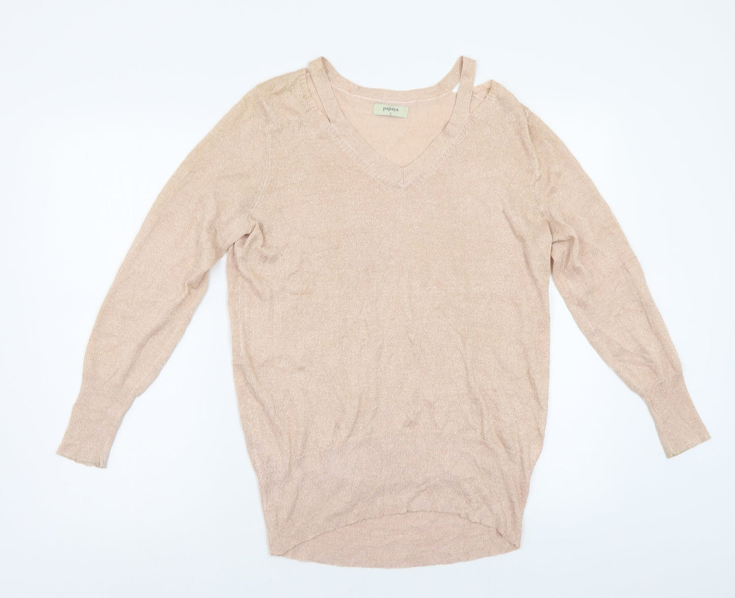 Papaya Womens Pink   Pullover Jumper Size S