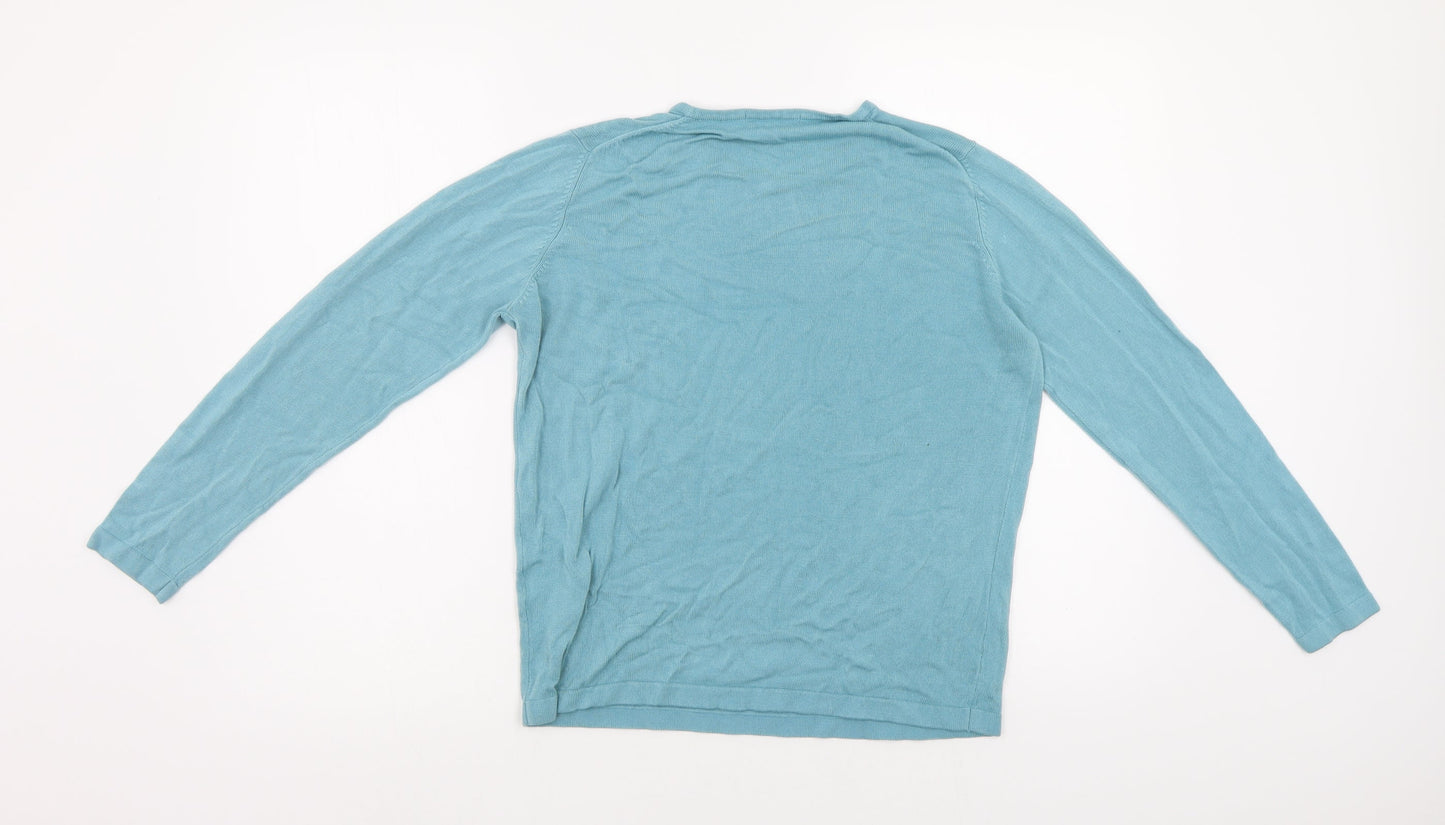 M&S Womens Blue   Pullover Jumper Size 12