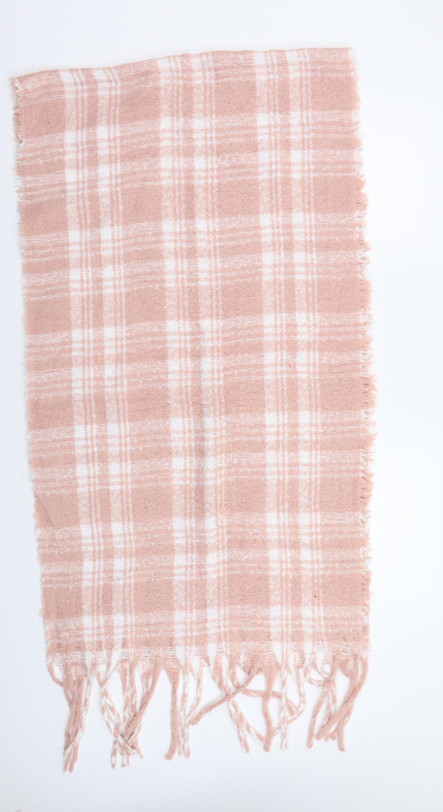 Preworn Womens Pink Check   Scarf