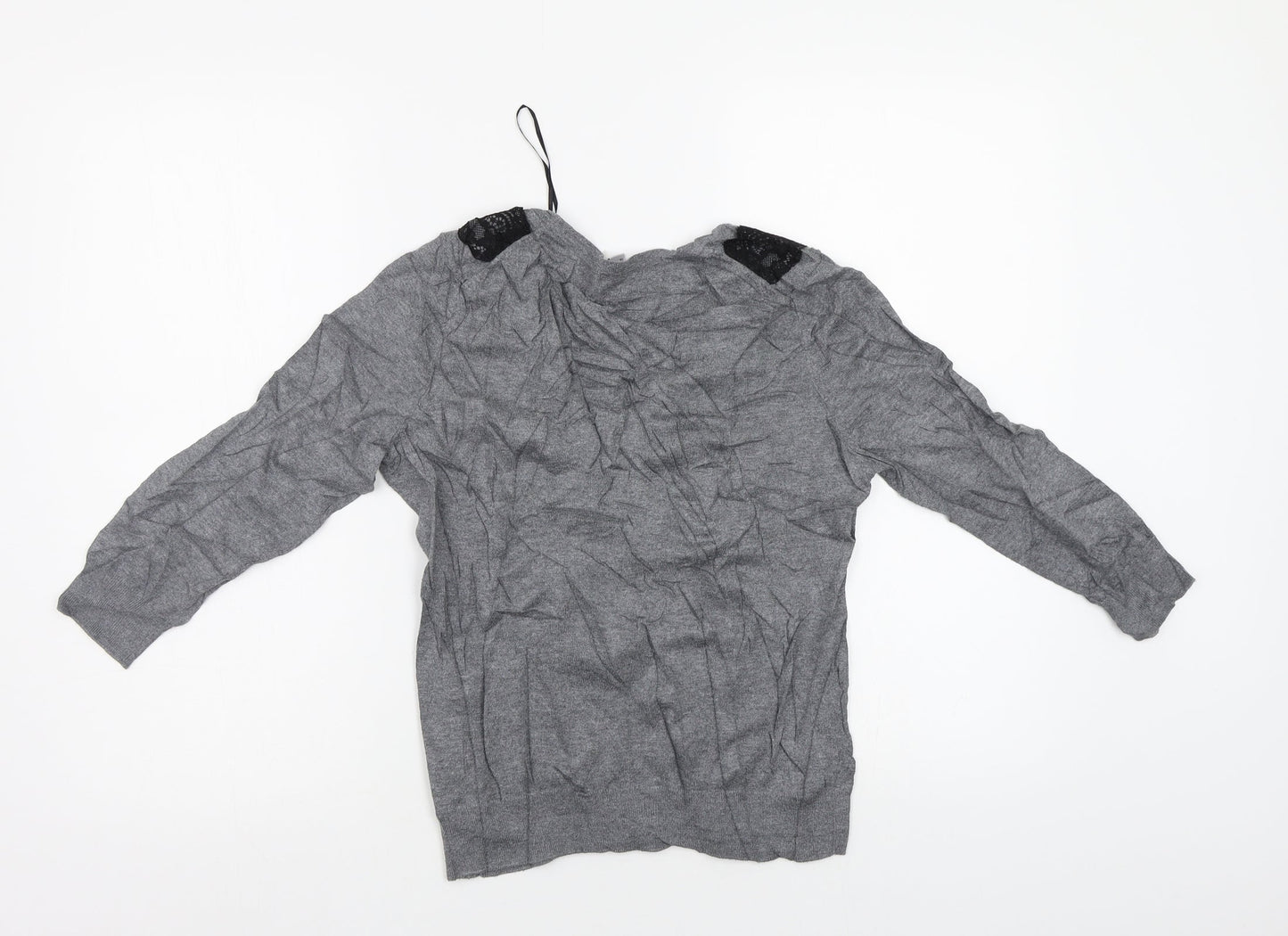 H&M Womens Grey   Cardigan Jumper Size S