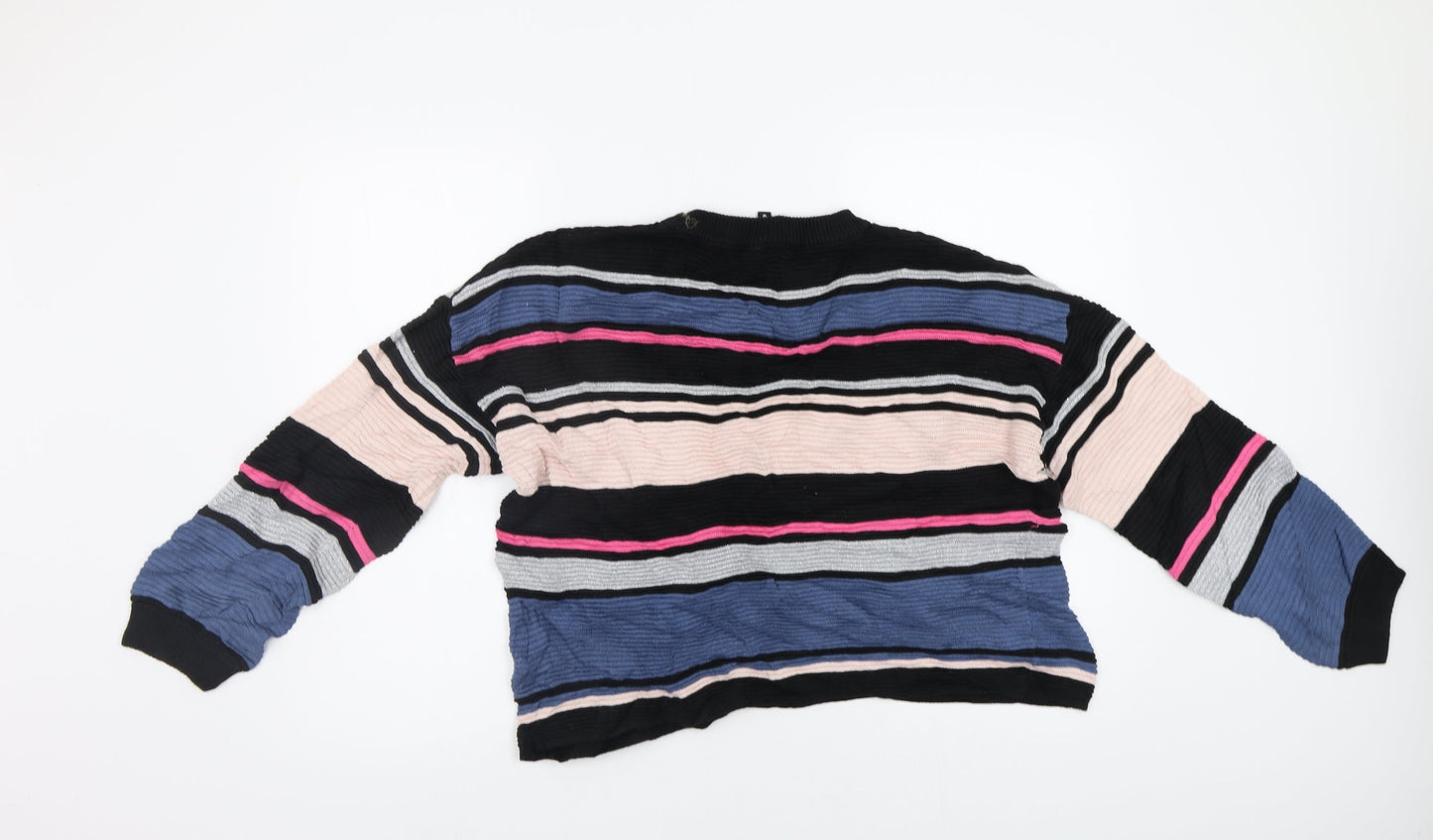 H&M Womens Multicoloured Striped  Pullover Jumper Size S