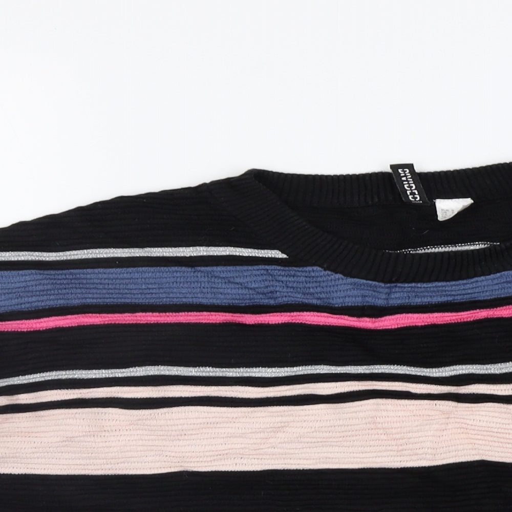 H&M Womens Multicoloured Striped  Pullover Jumper Size S