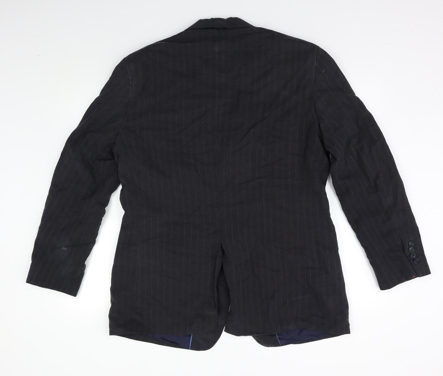 M&S Mens Grey Striped  Jacket Blazer