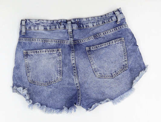 C&A Womens Blue   Boyfriend Shorts Size 8 - distressed