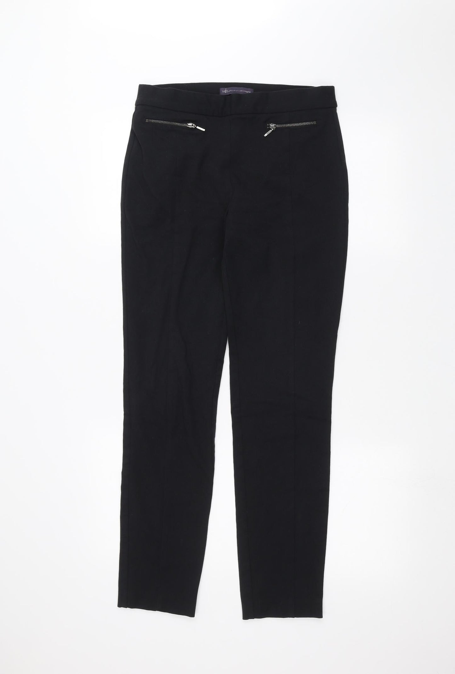 Marks and Spencer Womens Black   Trousers  Size 10 L27 in