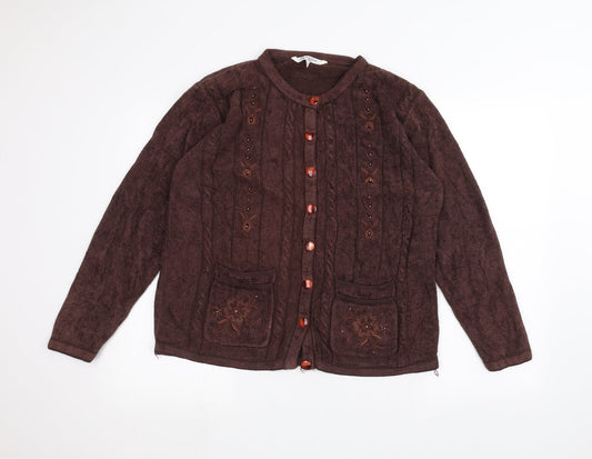 elizabeth scott Womens Brown   Jacket  Size L