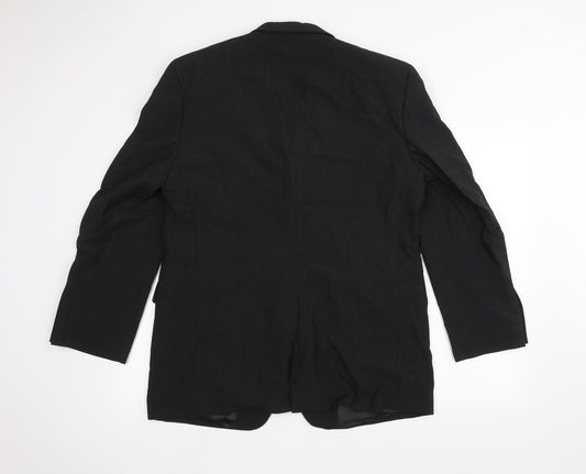 You Mens Black   Jacket Suit Jacket Size 40